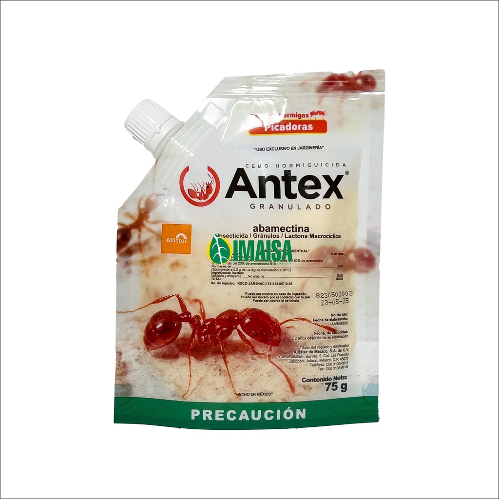 [ALIST-021] Antex 75g: Cebo Hormiguicida Profesional